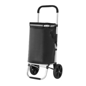 Foldable Shopping Trolley Cart 45KG Capacity Lightweight Water Resistant Aluminum