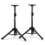 Adjustable Speaker Stands 65 120cm Universal Fit Foldable Home Studio 2 Pack