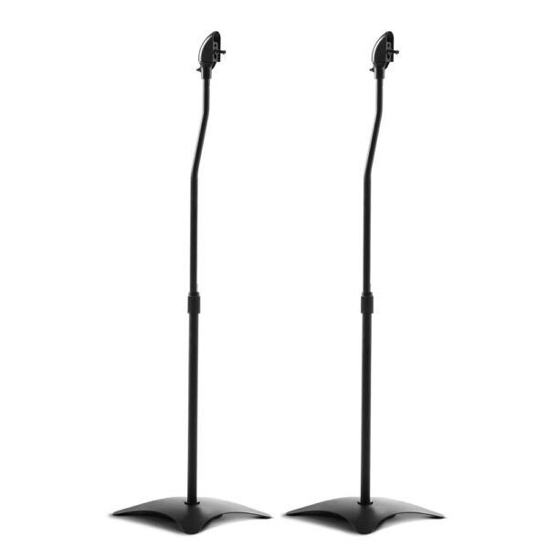 Speaker Stands 2pcs Adjustable 75 112cm Steel Construction Cable Management Black