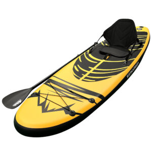 Inflatable SUP Board 10.6ft Stand Up Paddleboard Kayak 150kg Capacity Yellow