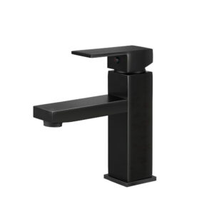 Bathroom Basin Mixer Tap 5 Star WELS Matte Black 35mm Ceramic Cartridge