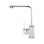 Modern 360° Swivel Kitchen Mixer Tap Silver 4 Star WELS 35mm Cartridge