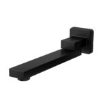 Bathroom Wall Bath Spout 180 Swivel Matte Black Solid Brass WaterMark Approved