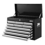 10 Drawer Tool Chest Cabinet Steel Storage Box Organizer Garage Black Grey 75kg