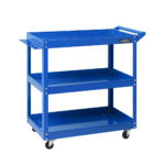 3 Tier Steel Tool Cart Trolley Mechanic Storage Organizer Blue 150kg Capacity