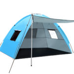 4 Person Camping Tent UV Water Resistant Sun Shade Shelter Fiberglass Poles