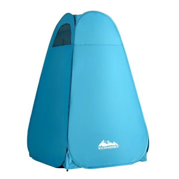 Pop up Shower Tent Portable Camping Privacy Change Room UV Resistant Blue 190cm