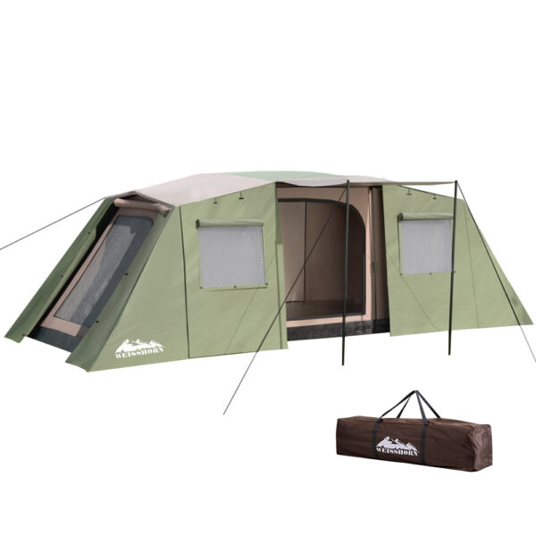 Camping Tent 10 Person 3 Room Instant Setup Outdoor Hiking UV Water Resistant