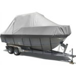 Boat Cover 23 25ft Trailerable 600D UV Mildew Resistant with Straps Zipper