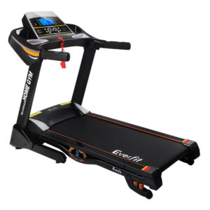 Electric Treadmill 48cm Incline 18 Speed 12 Programs Home Gym Fitness Black