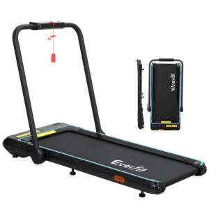 Electric Treadmill 2 in 1 Foldable Walking Pad Home Gym Fitness Remote Control