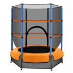 Kids 4.5FT Trampoline with Enclosure Outdoor Indoor Mini Jump Play Safety Net