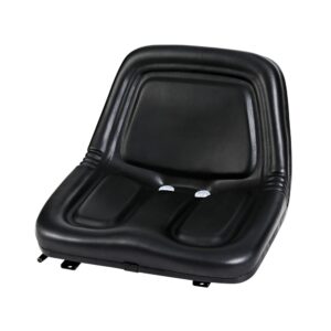 Universal Tractor Seat Adjustable High Density Foam PU Leather Black 150kg