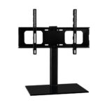 Swivel TV Stand 32 55 Screen Flexible VESA Mount Tempered Glass Base Metal