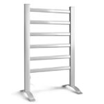 Freestanding Electric Heated Towel Rack 6 Bars 100W 40 50°C Constant Temp