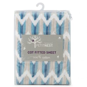 Cot Fitted Sheet Blue by Petit Nest