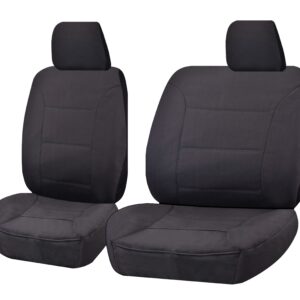 Seat Covers for MITSUBISHI TRITON ML-MN SERIES 06/ 2006 ? 2015 SINGLE CAB CHASSIS FRONT BUCKET + _ BENCH CHARCOAL ALL TERRAIN