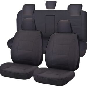 Seat Covers for ISUZU D-MAX 06/2012 - 06/2020 DUAL CAB CHASSIS UTILITY FR CHARCOAL CHALLENGER