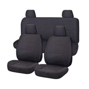 Challenger Canvas Seat Covers - For Nissan Frontier D23 Series 1-3 NP300 Dual Cab (2015-2017)