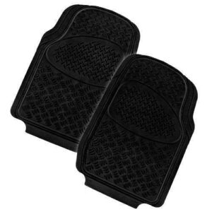 VELOCITY 2-Piece Car Mat - BLACK [Rubber]