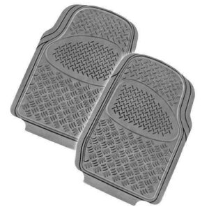 VELOCITY 2-Piece Car Mat - GREY [Rubber]