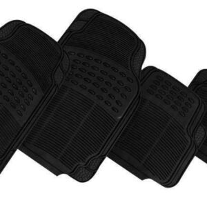 THUNDER 4-Piece Car Mat - BLACK [Rubber]