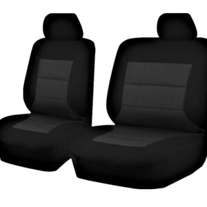 Seat Covers for MAZDA BT-50 B22P/Q-B32P/Q UP SERIES 10/2011 ? 2015 SINGLE CAB CHASSIS FRONT BUCKET + _ BENCH BLACK PREMIUM