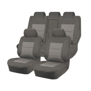 Seat Covers for MITSUBISHI OUTLANDER ZJ.ZK  ZL SERIES 11/2012 - 07/2021 4X4 SUV/WAGON 5 SEATERS FR GREY PREMIUM