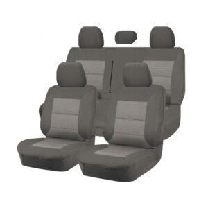 Seat Covers for MITSUBISHI TRITON FR ML-MN SERIES 06/2006 ? 2015 DUAL CAB UTILITY FR GREY PREMIUM