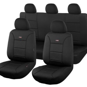 Seat Covers for Isuzu D-Max Crew Cab SX 07/2020 - On SHARKSKIN Black