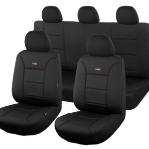 Seat Covers for HYUNDAI KONA ACTIVE  ELITE  HIGHLANDER  N-LINE  N-LINE PREMIUM  08/2017 - ON SHARKSKIN BLACK