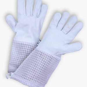 Beekeeping Bee Gloves Goat Skin 3 Mesh Ventilated Gloves-S