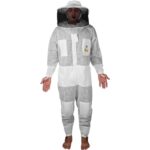 Premium Full Suit 3 Layer Mesh Ultra Cool Ventilated Round Head Beekeeping Protective Gear Size  2XL