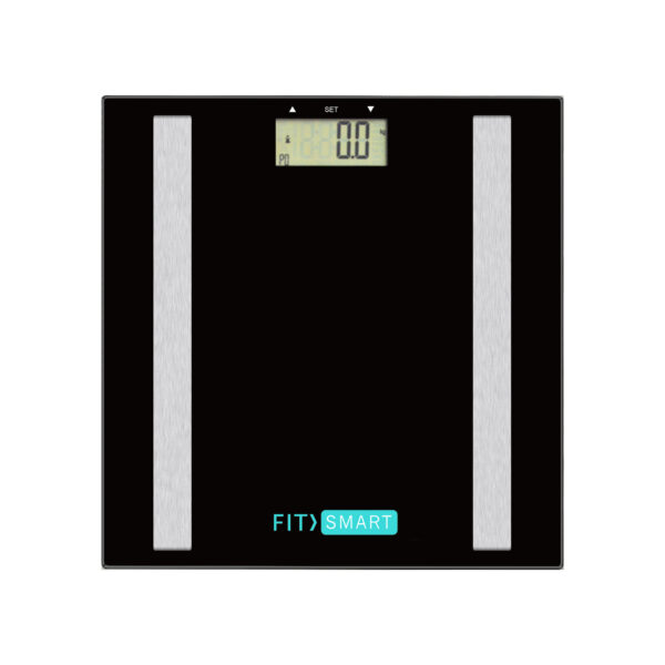 Electronic Body Fat Scale Black 7 in 1 Body Analyser LCD Glass Tracker