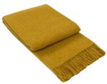 Brighton Throw - 100% NZ Wool - Mustard