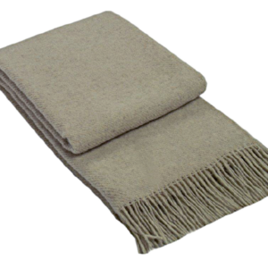 Brighton Throw - 100% NZ Wool - Beige