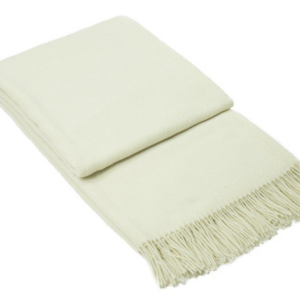 Chiswick Throw - Merino Wool/Cashmere - Ivory