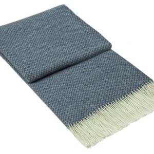 Chiswick Throw - Merino Wool/Cashmere - Navy