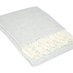 Chiswick Throw - Merino Wool/Cashmere - Light Grey