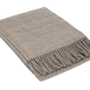 Chiswick Throw - Merino Wool/Cashmere - Stone