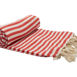 PORTSEA TURKISH COTTON TOWEL - CHERRY