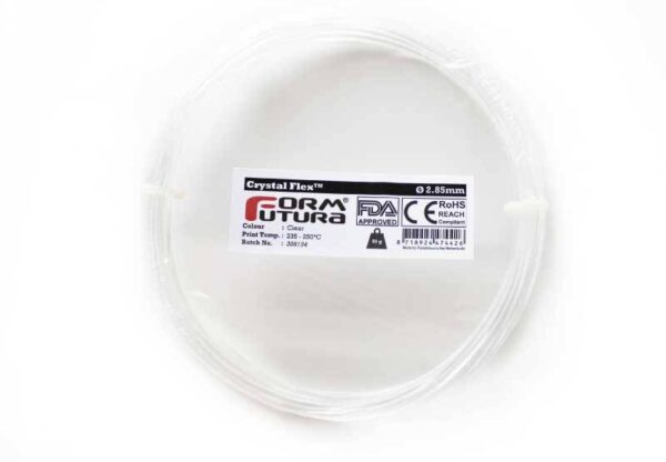 SBC Flexi Filament Crystal Flex 2.85mm Clear 50 gram 3D Printer Filament