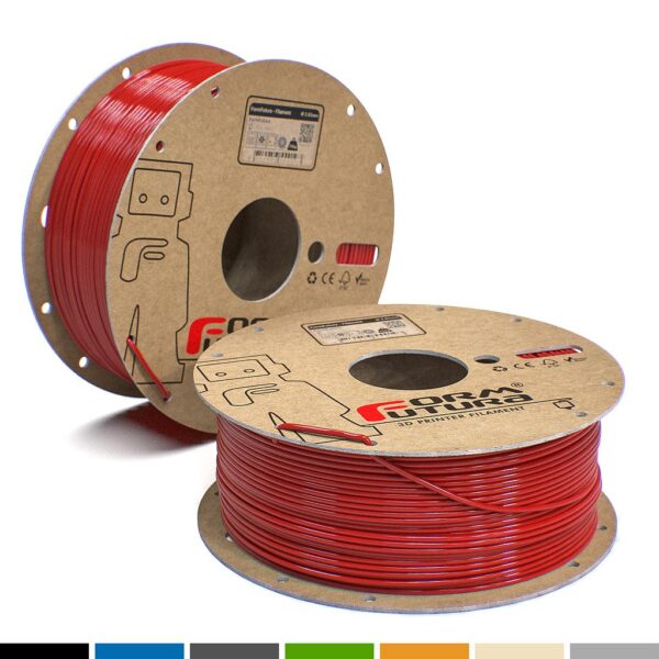 Glass feel recycled PETG Filament ReForm - rPET 2.85mm 1000 gram Red 3D Printer Filament