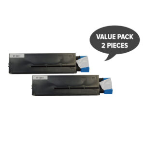 2 x 44574703 B411 Premium  Black Toner