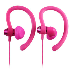 90° Sports Pink Earphones