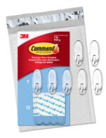 Command Medium Clear Oval Value Pack  7 Hooks and 12 Strips  CL091-7NA