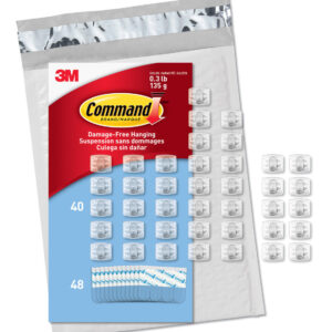 Command CL806-45NA Mini Light  54 Strips (Easy to Open Packaging)  45 Clips  Clear