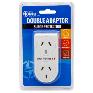 . Double Adaptor - Vertical + Surge Protection