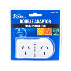 . Double Adaptor - Flat Left + Surge Protection