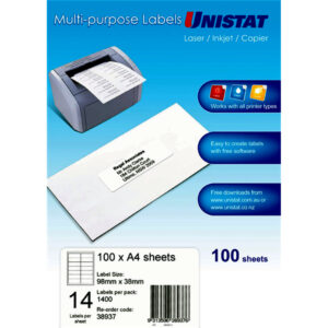 LIP Label 14Up 98X38mm Pack of 100